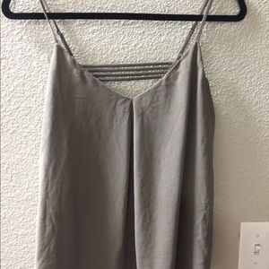 Olive green strappy blouse